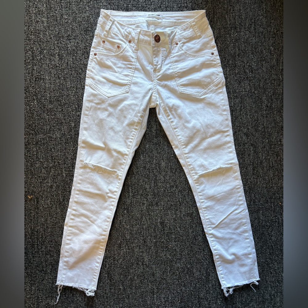 One Teaspoon White Denim Pants
